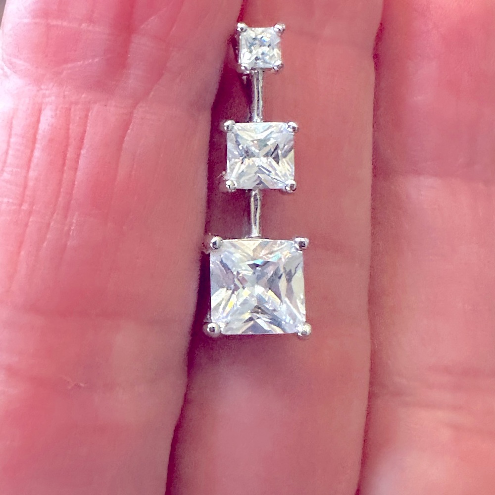 Sterling silver earrings and pendant set